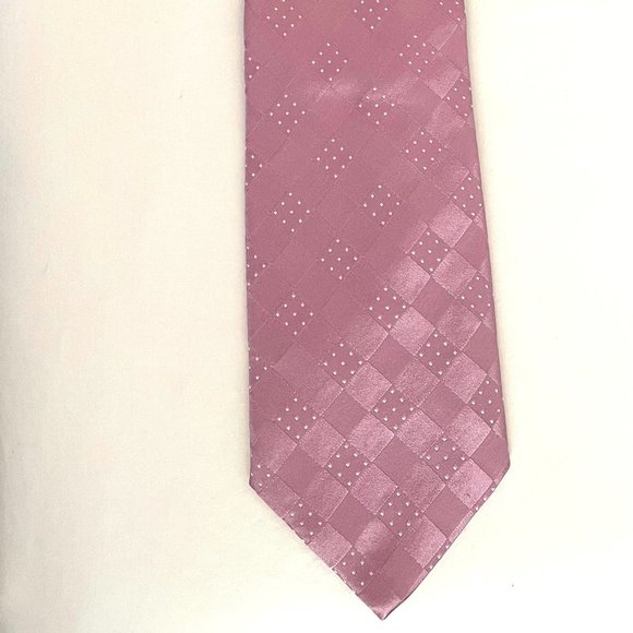 GIORGIO ARMANI - Pink, with white flecks, Sick tie made in Italy - Picture 1 of 6